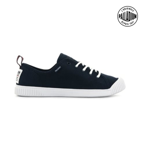 Palladium Easy Kanten Canvas Low Tops Sneakers Dames Donkerblauw | NL 85BJTCP